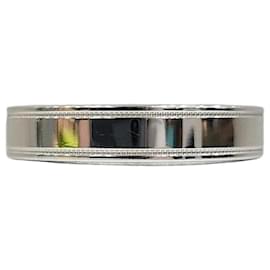 Tiffany & Co Neues Produkt Double Milgrain Bandring Platin Größe