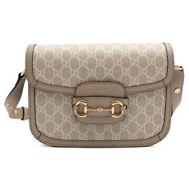 Gucci GG Supreme Canvas Horsebit Schultertasche und Crossbody-Bag