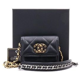 Borsa a tracolla Chanel Flap Mini Card Wallet con catena