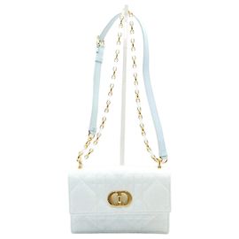 Dior Borsa Mini Miss Caro Season Denim Macro Cannage Crossbody Bag