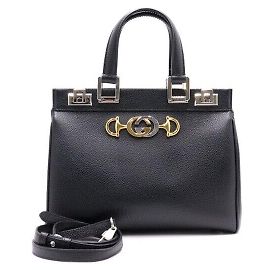 Gucci Jumi Small Top Handle Tote Bag in Black