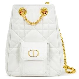 Zaino a catena Multi-Carry mai usato in pelle di agnello Latte - Dior
