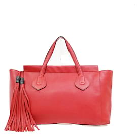 Gucci Lady Tassel Top Handle Leather Medium