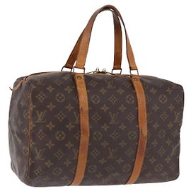LOUIS VUITTON Monogram Sac Souple 35 Boston Bag M41626 LV Auth BA14674