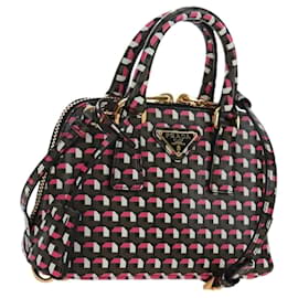 Borsa a mano PRADA Saffiano 2way Multicolor Auth 196210V - Prada