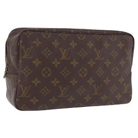 LOUIS VUITTON Monogram Trousse Toilette 28 Clutch Bag M47522 LV Auth 195695