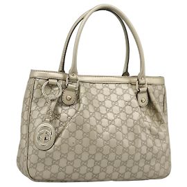 Borsa Tote GUCCI GuccissimaGG Sukey in pelle oro 296835 Auth 195353V