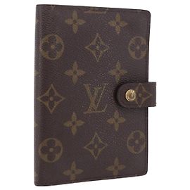 LOUIS VUITTON Monogram Agenda PM Day Planner Cover R20005 LV Auth 180955A