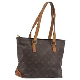 LOUIS VUITTON Monogram Cabas Piano Tote Bag M51148 LV Auth 194347
