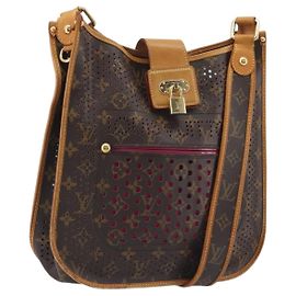 LOUIS VUITTON Monogram Perfo Musette Shoulder Bag Pink M95172 LV Auth 196087A