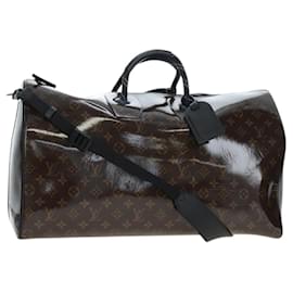 Bolso LOUIS VUITTON Monogram Glaze Keepall Bandouliere 50 M43899 LV Auth 191644SM - Louis Vuitton
