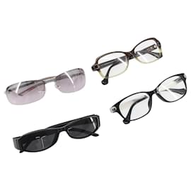GUCCI Christian Dior Balenciaga Sonnenbrillen 4er Set Schwarz Braun grau Auth BA14527
