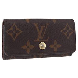 LOUIS VUITTON Monogram Multicles 4 Key Case Monogram M62631 LV Auth 194456A