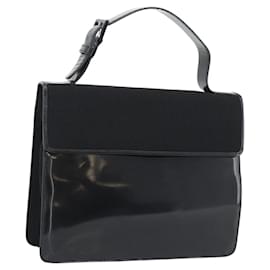 Borsa PRADA Patent Black Silver Auth 196149A