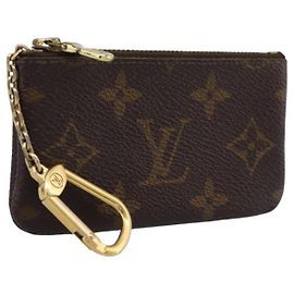 LOUIS VUITTON Monogram Pochette Cles Coin Purse M60033 LV Auth 180957