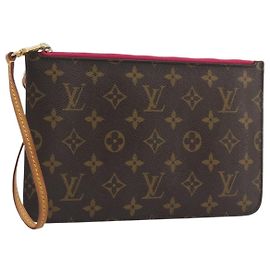 LOUIS VUITTON Monogram Neverfull MM Pouch Accessory Pouch LV Auth 195689