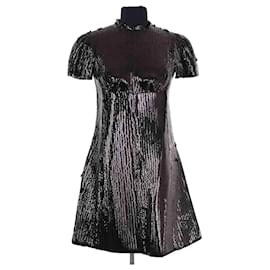 Robe Louis Vuitton noire à paillettes