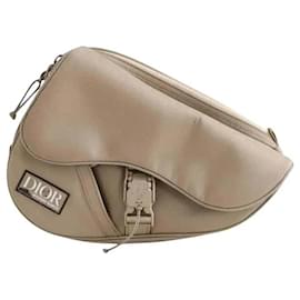 Borsello a vita Dior beige in tessuto