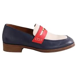 Socque Loafer aus blauem Leder - Autre Marque