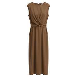 Vince Bronze Twist Front Maxi Kleid