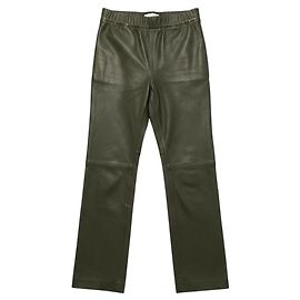 W118 by Walter Baker Pantalones Walter Baker de piel de cordero elástica verde oliva