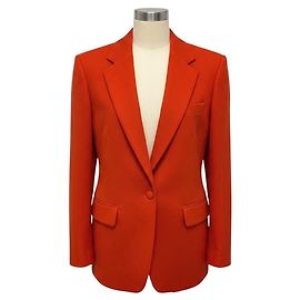 Veste blazer en tweed de laine Dries Van Noten Rust à un bouton