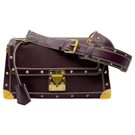 Borsa a tracolla Louis Vuitton Purple Goatskin Suhali Le Talentueux