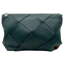 Clutch Maxi Blown Up Intrecciato in pelle Nappa Raintree Edizione Limitata Bottega Veneta