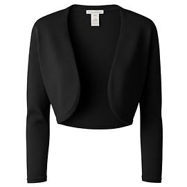 Oscar de la Renta kurz geschnittener Kaschmir-Seiden-Strickpullover in Marineblau mit offener Front