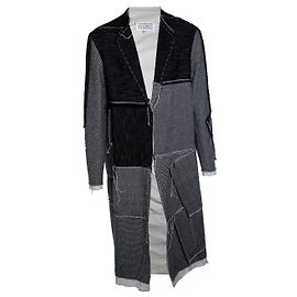 Maison Martin Margiela Margiela x John Galliano, cappotto in lana patchwork inside out