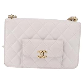 Chanel Pocket Twins Wallet on Chain Quilted Caviar