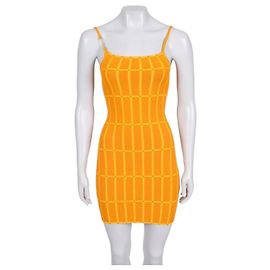 Vestido mini de punto Jacquemus Maille Malha Orange EU 36 NWOT de segunda mano