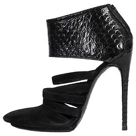 Botines Balenciaga de cuero negro y gamuza Talla 40 de segunda mano