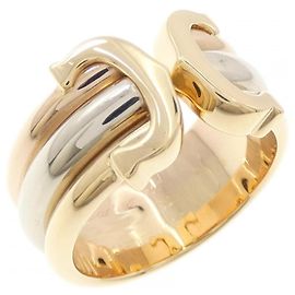 Cartier 2C Ring aus 18K Weißem Gelbem und Roségold