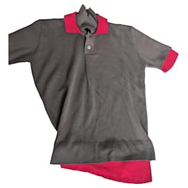 Jacquemus Polo aus Merinowolle in Braun und Rot