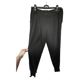 Pantalones Patrizia Pepe en mezcla de lana virgen negra