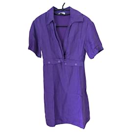 Espléndido Vestido Sandro Nuevo con Etiquetas - Modelo 'H23LUCE' - Violeta Intenso - Talla 34