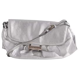 Borsa a tracolla Jimmy Choo in pelle argento