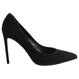 Tacchi Saint Laurent in camoscio nero