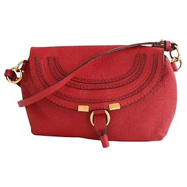 Borsa a tracolla Chloé in pelle rossa