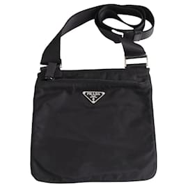 Pochette Prada in tessuto nera