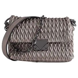 Borsa a tracolla Emporio Armani in pelle argento