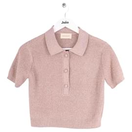 Alexandra Golovanoff Top aus Viskose Beige S