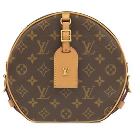 Borsa a tracolla Louis Vuitton Monogram Boite Chapeaux Souple MM marrone
