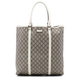 Bolso Tote Vertical Gucci GG Supreme Joy Beige