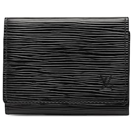 Louis Vuitton Epi Visitenkartenetui Envelope Schwarz