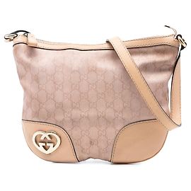 Borsa a tracolla Gucci GG Canvas Lovely marrone