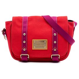 Sac bandoulière Louis Vuitton Antigua Besace PM rouge