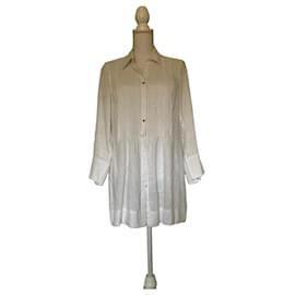 Autre Marque Camicia Go Fontana in lino bianco