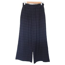 Autre Marque MYTHS Shadow Check Stretch Wide Pants